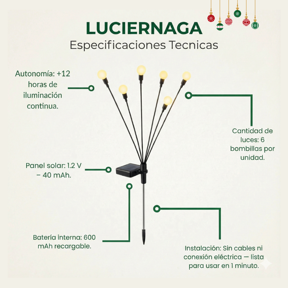 Luces SOLARES Luciérnaga
