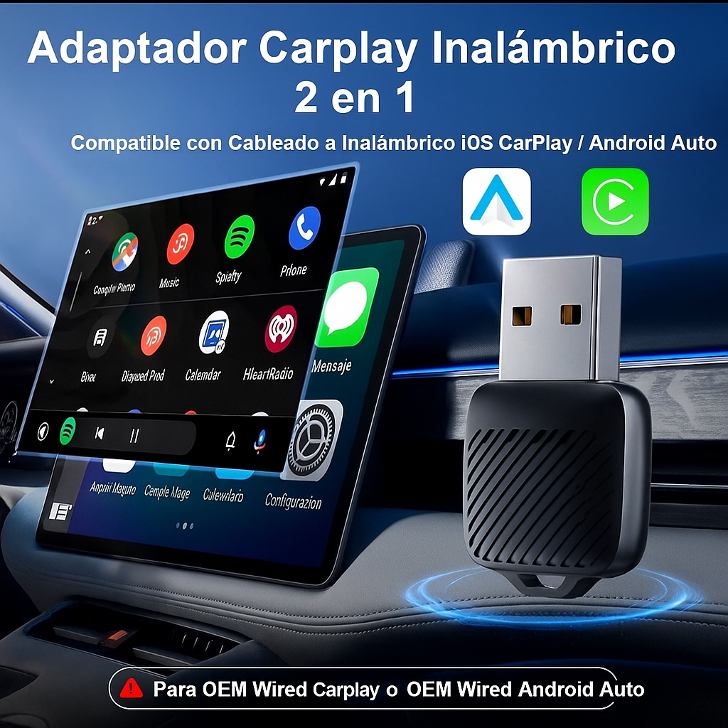 Adaptador Inalámbrico Nüvolut SmartDrive® para Car Play